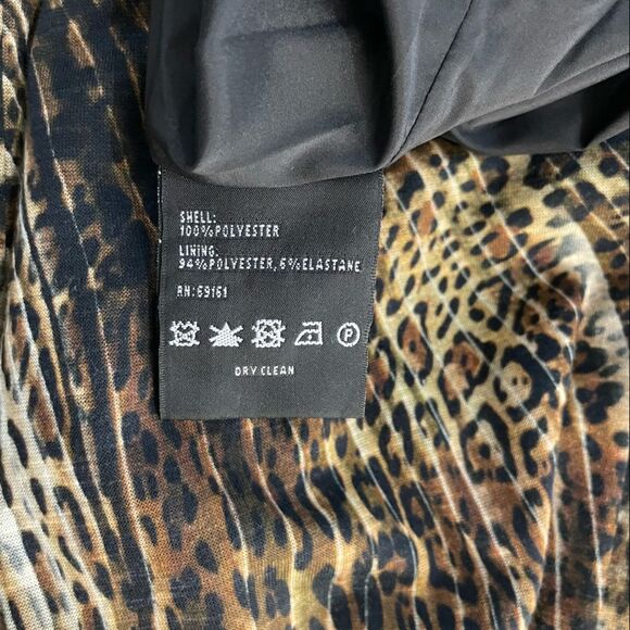 Carlisle Catwalk Camo Animal Print Pencil Cocktail Dress Size 4 - Picture 11 of 13